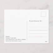 パーソナライズなメリークリスマスの子供の写真 シーズンポストカード (裏面)