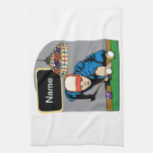 パーソナライズなメンズビリヤード キッチンタオル (縦)