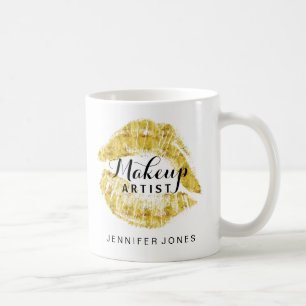 パーソナライズなメーキャップアーティストのコーヒー・マグ コーヒーマグカップ