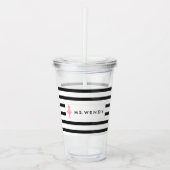 パーソナライズなモダンダンスの先生 アクリルタンブラー (正面)