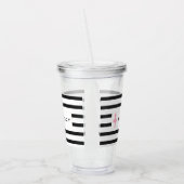 パーソナライズなモダンダンスの先生 アクリルタンブラー (左)