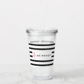 パーソナライズなモダンダンスの先生 アクリルタンブラー (裏面)