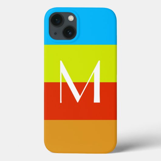 パーソナライズなモノグラムの夏のおもしろい Case-Mate iPhoneケース (裏面)