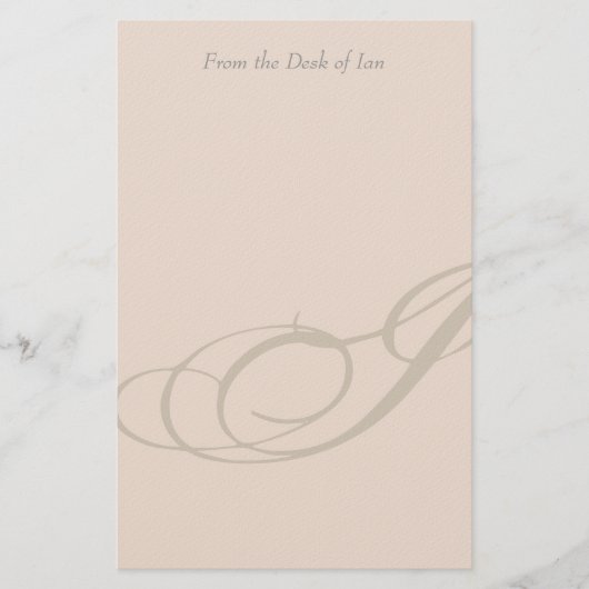 パーソナライズなモノグラムIの文房具 便箋 (正面)