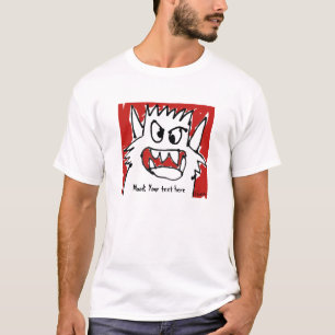 パーソナライズなモンスターの気分の漫画T+ワイシャツ Tシャツ