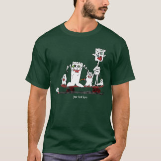 パーソナライズなモンスターの漫画のスケートボード Tシャツ