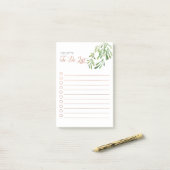 パーソナライズなヤドリギ及び銅リストをするため ポストイット (デスク上)