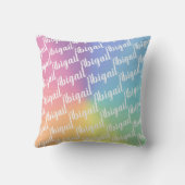 パーソナライズなユニコーンの枕 クッション (裏面)