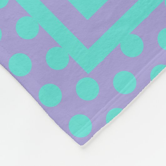 パーソナライズなユニコーンの虹の紫色のティール(緑がかった色) フリースブランケット (角)