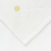 パーソナライズなユニコーンの顔の水彩画は振りかけます フリースブランケット (角)