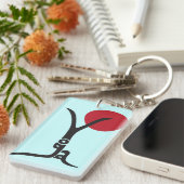 パーソナライズなヨガのkeychain キーホルダー (正面右)