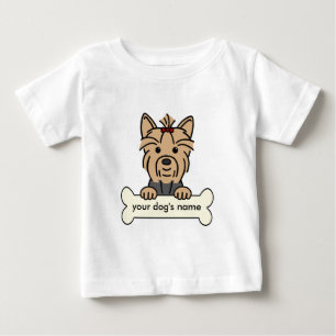 パーソナライズなヨークシャーテリア ベビーTシャツ