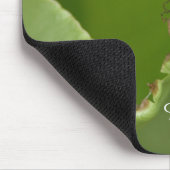 パーソナライズなライトの緑のバナナの葉の写真16 マウスパッド (コーナー)