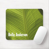 パーソナライズなライトの緑のバナナの葉の写真9 マウスパッド (マウス)