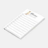 パーソナライズなラブラドル・レトリーバー犬犬リストをするため ポストイット (アングル)