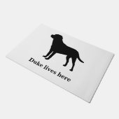 パーソナライズなラブラドール ドアマット (アングル)