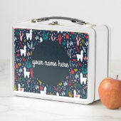 パーソナライズなラマのお弁当箱 メタルランチボックス (インサイチュ)