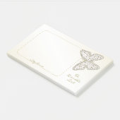 "パーソナライズなリスト"の落書きするため落書きの芸術の蝶 ポストイット (アングル)