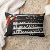 パーソナライズなリバーシブルの旧式な器官か赤いLumbar ランバークッション (ブランケット)