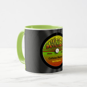 パーソナライズなレゲエのレコード マグカップ