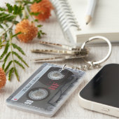 パーソナライズなレトロカセット組合せテープ キーホルダー (正面右)