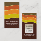 パーソナライズなレトロ70sの名刺 名刺 (正面/裏面)