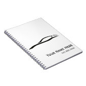 パーソナライズなレースカーのノート- ノートブック (右側)