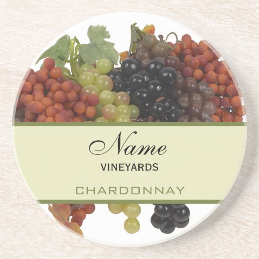 パーソナライズなワインのコースター コースター (正面)