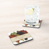 パーソナライズなワインのラベルのコースター コースター (右側)