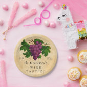 パーソナライズなワインの試飲のパーティーのヴィンテージのブドウ ペーパープレート (パーティー)