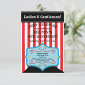 パーソナライズなヴィンテージのサーカスのパーティの招待状 招待状 (スタンド正面)