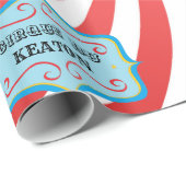 パーソナライズなヴィンテージのサーカスの包装紙 ラッピングペーパー (ロールコーナー)