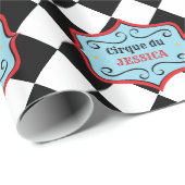 パーソナライズなヴィンテージのサーカスの包装紙 ラッピングペーパー (ロールコーナー)