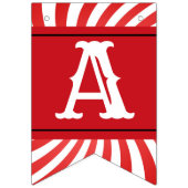 パーソナライズなヴィンテージのサーカスの旗布の旗 バンティングフラッグ (第3の旗)