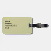 パーソナライズなヴィンテージのパリの郵便はがきの荷物のラベル ラゲッジタグ (裏面横)