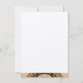 パーソナライズなヴィンテージのパリエッフェル塔は感謝していしています サンキューカード (裏面)