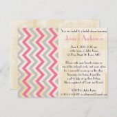 パーソナライズなヴィンテージのブライダルシャワー招待状 招待状 (正面/裏面)