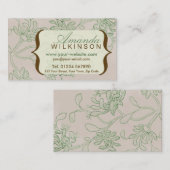 パーソナライズなヴィンテージの名刺 名刺 (正面/裏面)