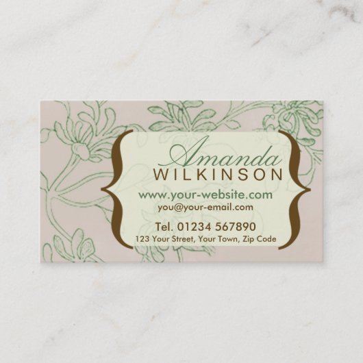 パーソナライズなヴィンテージの名刺 名刺 (正面)