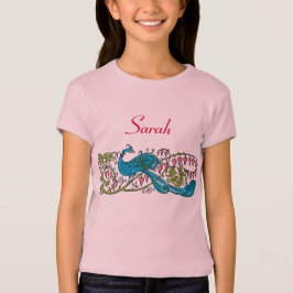 パーソナライズなヴィンテージの孔雀 Tシャツ