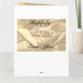 パーソナライズなヴィンテージの絹の第12結婚記念日 カード (裏面)