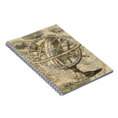 パーソナライズなヴィンテージの航海のなコンパスおよび地図 ノートブック (右側)