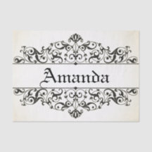 パーソナライズなヴィンテージの花柄