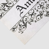 パーソナライズなヴィンテージの花柄 薄葉紙 (詳細)