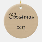 パーソナライズなヴィンテージの飛行機のスケッチ セラミックオーナメント (裏面)