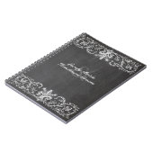 パーソナライズなヴィンテージの黒板 ノートブック (左側)