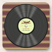 パーソナライズなヴィンテージジャズレコード コースター (正面)