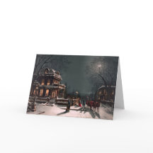 パーソナライズなヴィンテージ1880年のビクトリアンなクリスマスカード