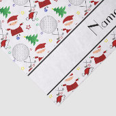 パーソナライズな一流にホワイトクリスマスのゴルフをすること 薄葉紙 (詳細)