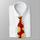 パーソナライズな一流のイタリアンなシェフ赤いピザパターン ネクタイ (タイ)